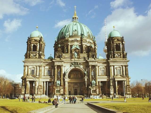 This image shows the iconic Berlin Cathedral, representing an essential landmark in A German Short Story for Directions, where learners practice asking for and giving directions in German.